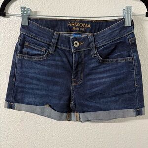 Arizona Jean Company Blue Jean Shorts Cuffed Hem